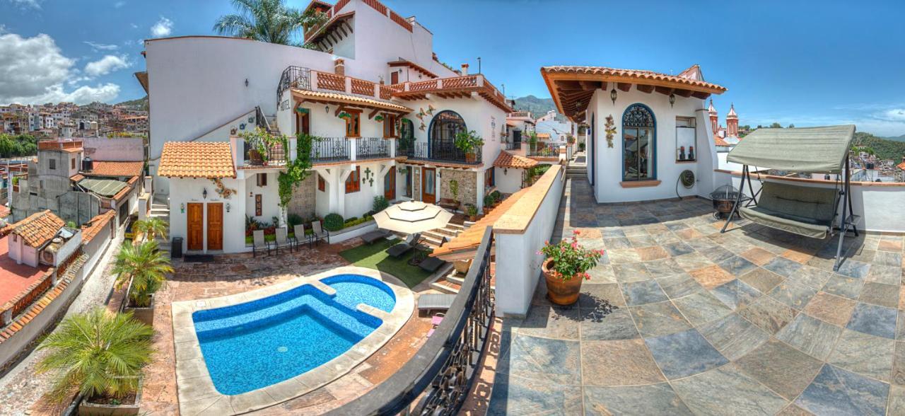 Hotel Santa Paula 태스코 데 알라르콘 외부 사진